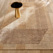 Handgeknoopt vloerkleed, wol, hennep en Lyocell, Vilami