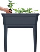 Prosperplast Respana Planter Ecoline Kweektafel - Antraciet - 75 x 37 cm - Met deksel