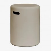 Ronde Cementen Bijzettafel (ø35 Cm) Biltet Grijs – Taupe – Koel - Sklum