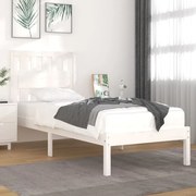 vidaXL Bedframe massief grenenhout wit 90x190 cm 3FT Single