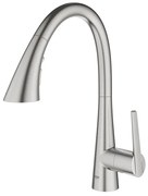 GROHE Zedra Keukenkraan - uittrekbare c uitloop - supersteel geborsteld 32294dc2
