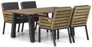 Tuinset 4 personen 180 cm Teak Old teak greywash Lifestyle Garden Furniture Dakota/Glasgow