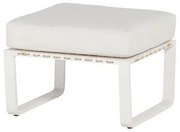 4 Seasons Outdoor | Largo footstool, white  Voetenbank    Wit weerbestendig