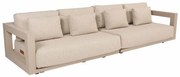 4 Seasons Outdoor Metropolitan 4-zits loungebank latte Loungebank   beige weerbestendig