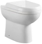 Eastbrook Dura Comfort staande randloze toiletpot wit glans