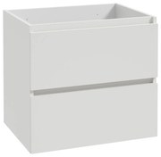 Fontana badkamermeubel 60cm mat wit met Plieger Kansas wastafel glans wit zonder kraangat