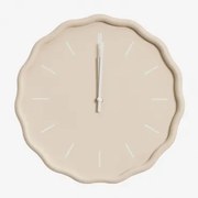 Wandklok In Mdf Ø35 Cm Tovarx Beige – Crème - Sklum