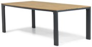 Dining Tuintafel rechthoekig 220 x 109 cm Grijs Lino