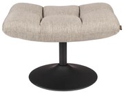 Dutchbone Bar Draaibare Hocker Stof Lichtgrijs