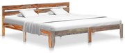 vidaXL Bedframe massief sheeshamhout 200x200 cm