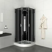 Badstuber Trend complete douchecabine kitvrij kwartrond 90x90x210cm