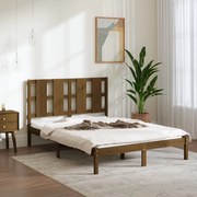 vidaXL Bedframe massief hout honingbruin 120x190 cm 4FT Small Double