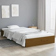 vidaXL Bedframe massief hout honingbruin 100x200 cm