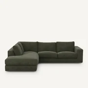 Hoekbank in viscose-polyester, Skander