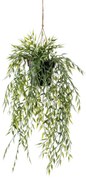 Emerald Kunstplant hangend in pot bamboe 50 cm