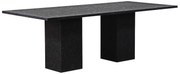Dining Tuintafel rechthoekig 220 x 100 cm Zwart Graniet