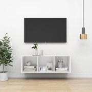 vidaXL Tv-wandmeubel 37x37x107 cm spaanplaat wit