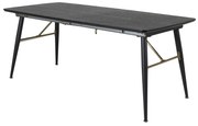 Jörn Eettafel - Gerd - 180x85 cm - Zwart - Uitschuifbaar - Jörn