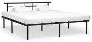 vidaXL Bedframe metaal zwart 200x200 cm