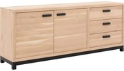 Goossens Dressoir Sans, 2 deuren 3 laden
