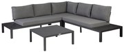 Exotan Hoek Loungeset - La Vida - Antraciet - Aluminium - Exotan