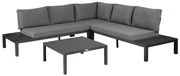 Exotan Hoek Loungeset - La Vida - Antraciet - Aluminium - Exotan