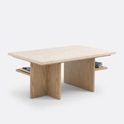 Salontafel, travertin, lengte 100 cm, CALISTE