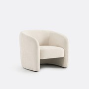 Fauteuil in fijne chenille, LANDINE