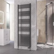 Eastbrook Rion handdoekradiator 60x180cm 1122W antraciet