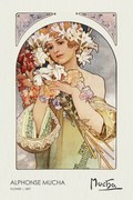 Kunstreproductie Flower (1897), Alfons Mucha