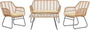 Kreta Garden Point beige technorattan tuinmeubelen