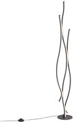 Design vloerlamp zwart incl. LED dimbaar - Ying
