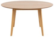 Eiken Ronde Rubberwood Tafel 140 Cm - 140 X 140cm.