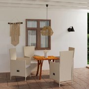 vidaXL 5-delige Tuinset beige