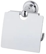 Eastbrook Rockingham messing toiletrolhouder met klep chroom