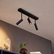 Afgerond plafondSpot / Opbouwspot / Plafondspot zwart GU10 35mm 3-lichts draai- en kantelbaar - Kate Modern GU10 Binnenverlichting Lamp