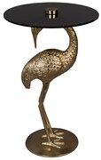 Dutchbone Crane Vogelfiguur Bijzettafel Goud - 40 X 40cm.