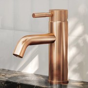 Saniclear Plus Curved wastafelkraan geborsteld koper