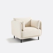 Fauteuil, fijne badstof, Victor