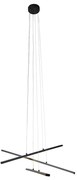 Hanglamp zwart incl. LED 3-staps dimbaar 3-lichts - Jolanta