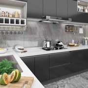 vidaXL Meubelfolie zelfklevend 500x90 cm PVC zwart