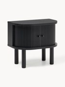 Nachtkastje Calary met geribde voorzijde