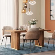 Kare Design Grace Luxe Eettafel Mangohout Messing - 180 X 90cm.