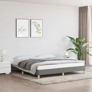 vidaXL Bedframe stof donkergrijs 180x200 cm