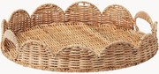 Handgemaakt decoratief dienblad Round van rotan