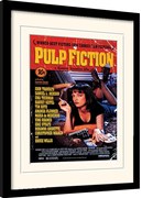 Ingelijste poster Pulp Fiction - Uma On Bed