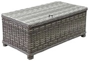 Kreta lounge tuintafel 105x57xH42 cm grijs