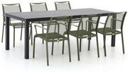 Apple Bee Hawaii/Menzano 220cm dining tuinset 7-delig stapelbaar