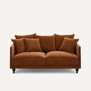 Compacte fluwelen chenille bank, Lazare