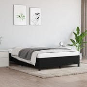 vidaXL Bedframe stof zwart 140x190 cm